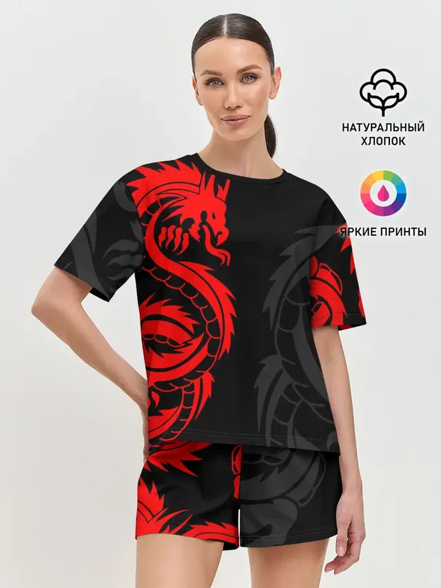 Женская пижама с шортами