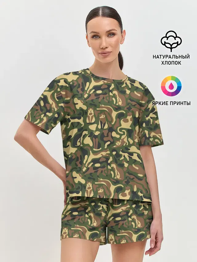 Женская пижама с шортами