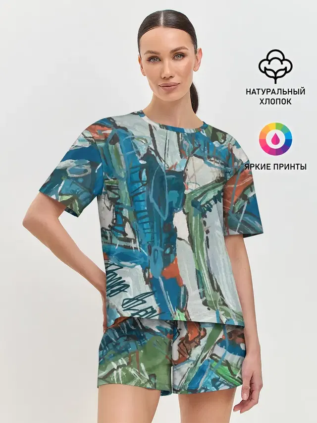 Женская пижама с шортами