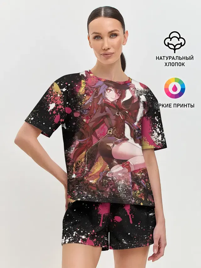 Женская пижама с шортами