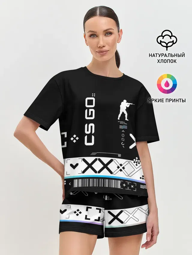 Женская пижама с шортами