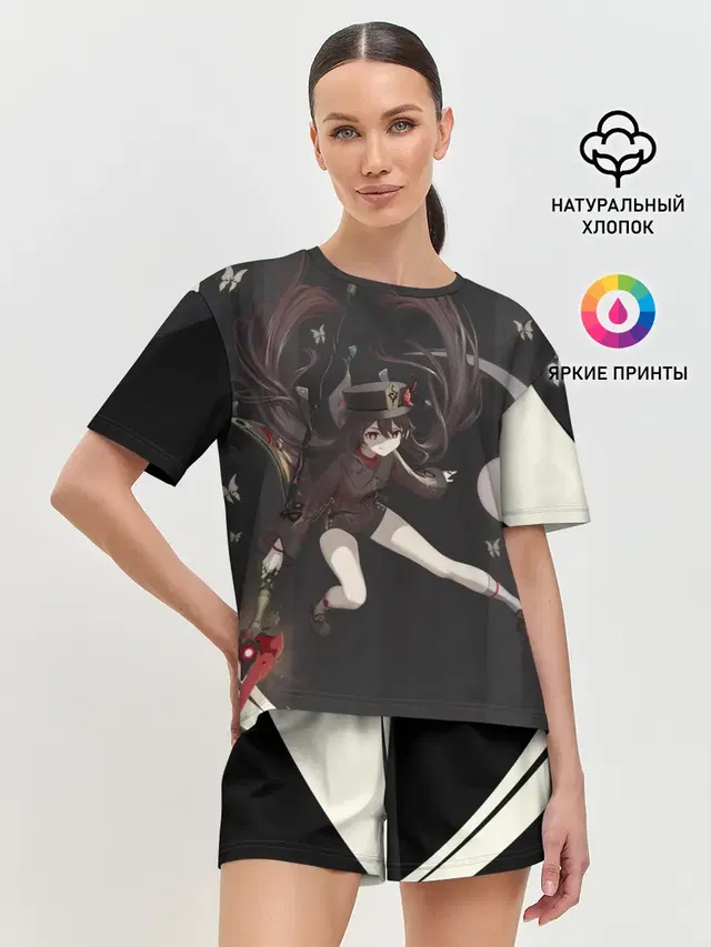 Женская пижама с шортами