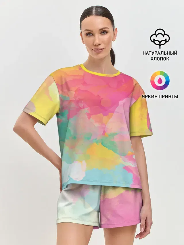 Женская пижама с шортами