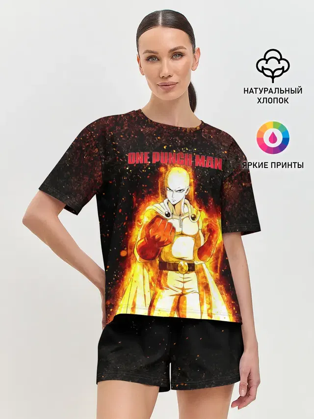 Сайтама в огне | One Punch-Man