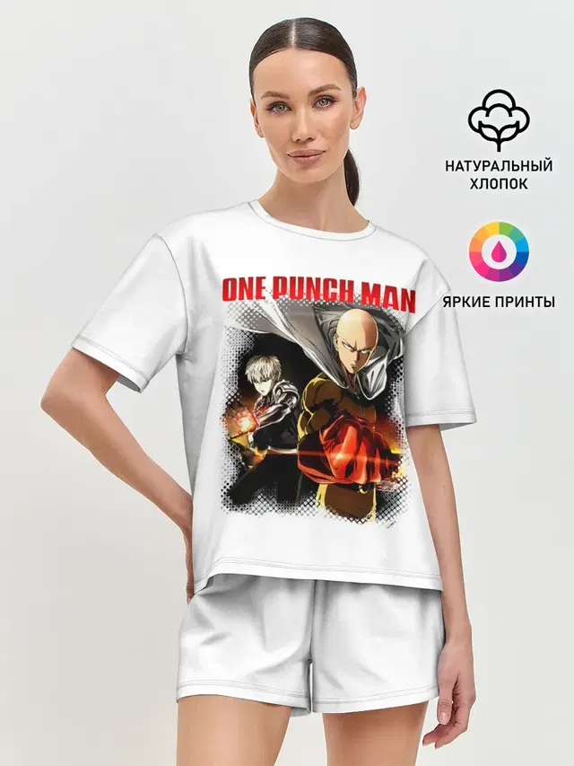 Сайтама и Генос One Punch-Man