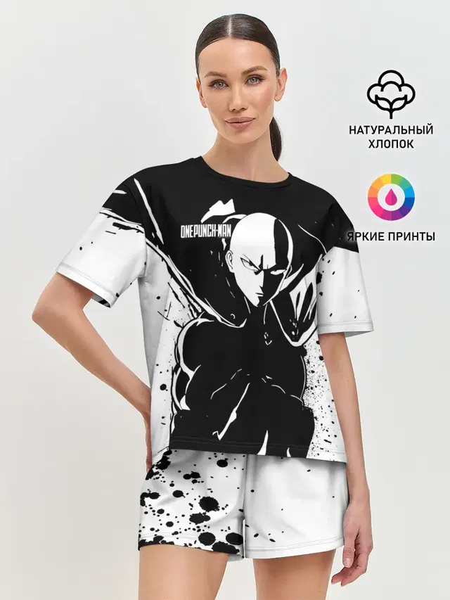Черно-белый Сайтама One Punch-Man