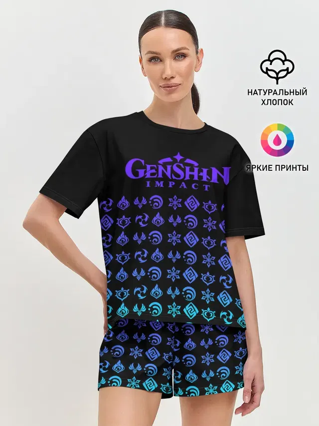 Женская пижама с шортами