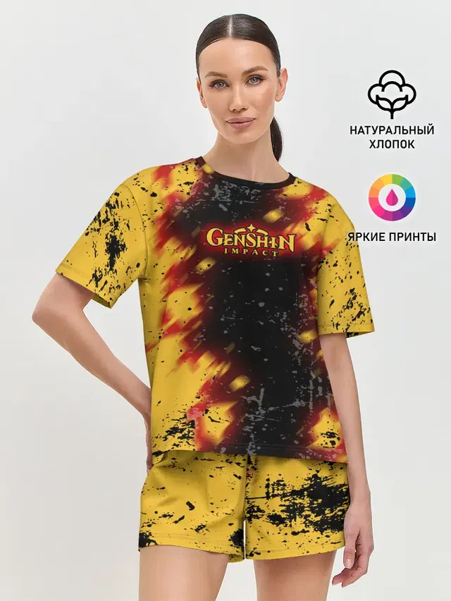 Женская пижама с шортами