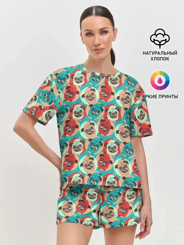 Женская пижама с шортами
