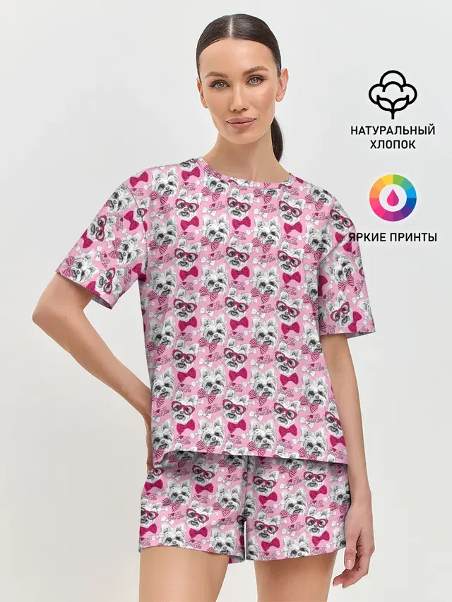 Женская пижама с шортами