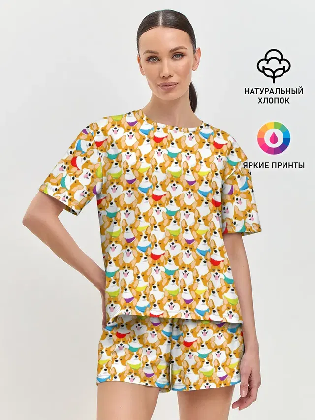 Женская пижама с шортами