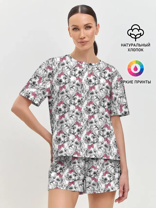 Женская пижама с шортами