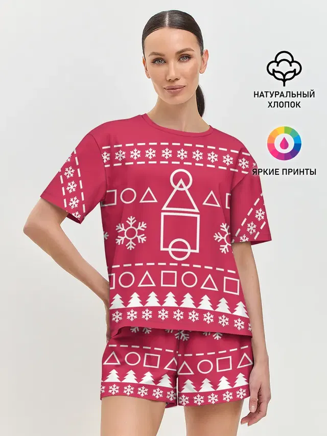 Женская пижама с шортами