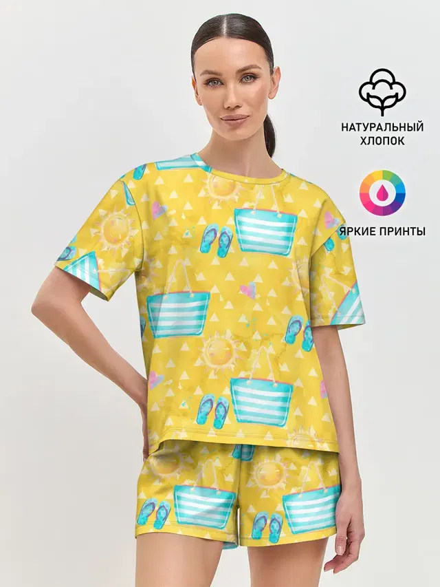 Женская пижама с шортами