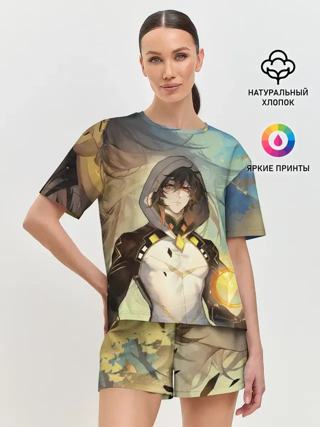 Женская пижама с шортами