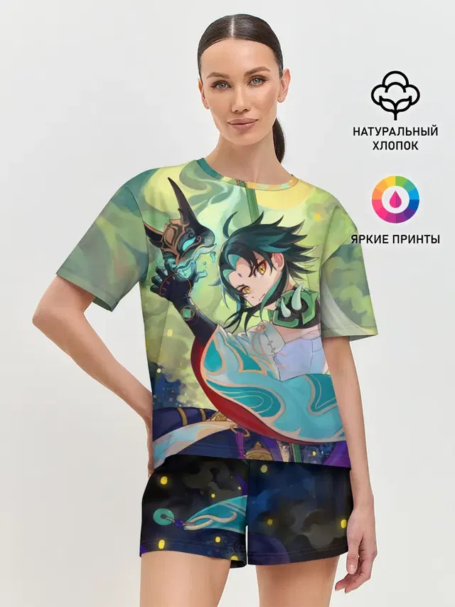 Женская пижама с шортами