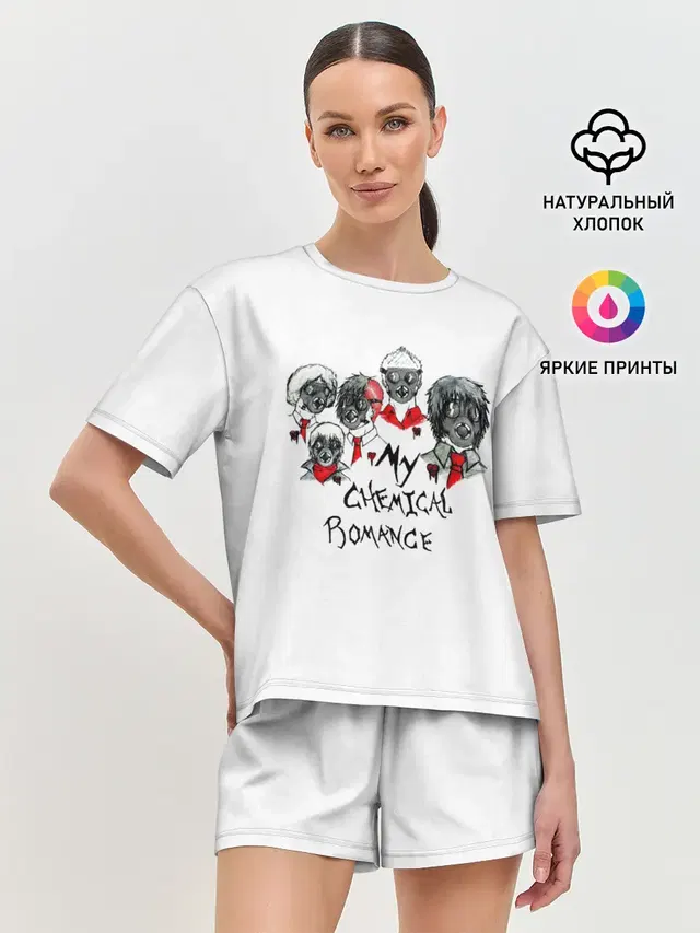 Женская пижама с шортами