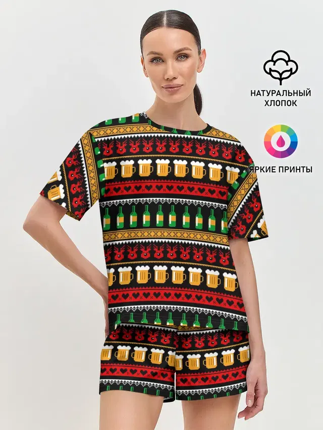 Женская пижама с шортами