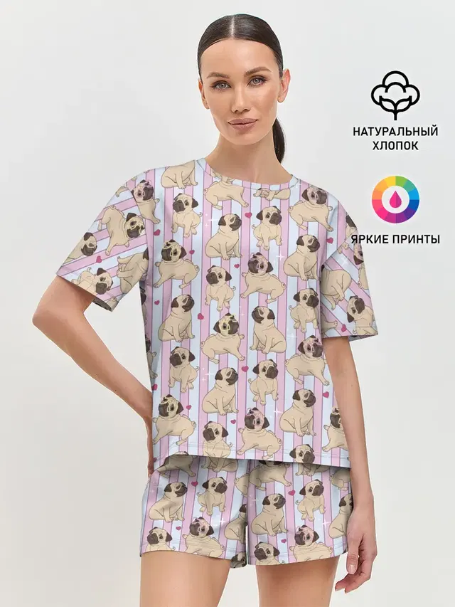 Женская пижама с шортами