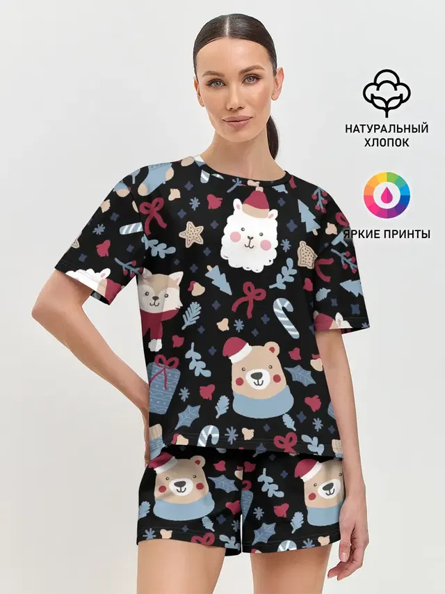 Женская пижама с шортами