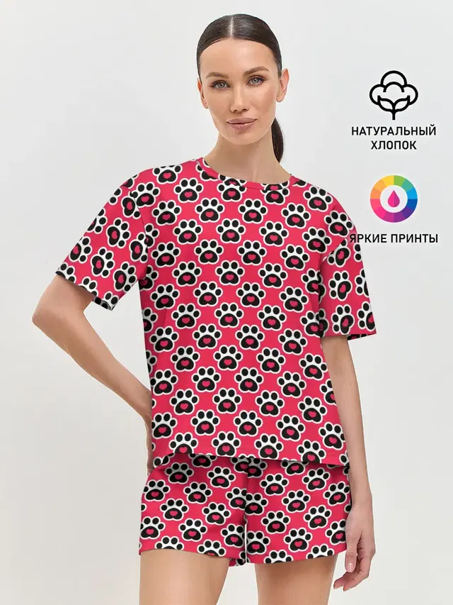Женская пижама с шортами