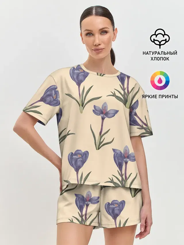 Женская пижама с шортами