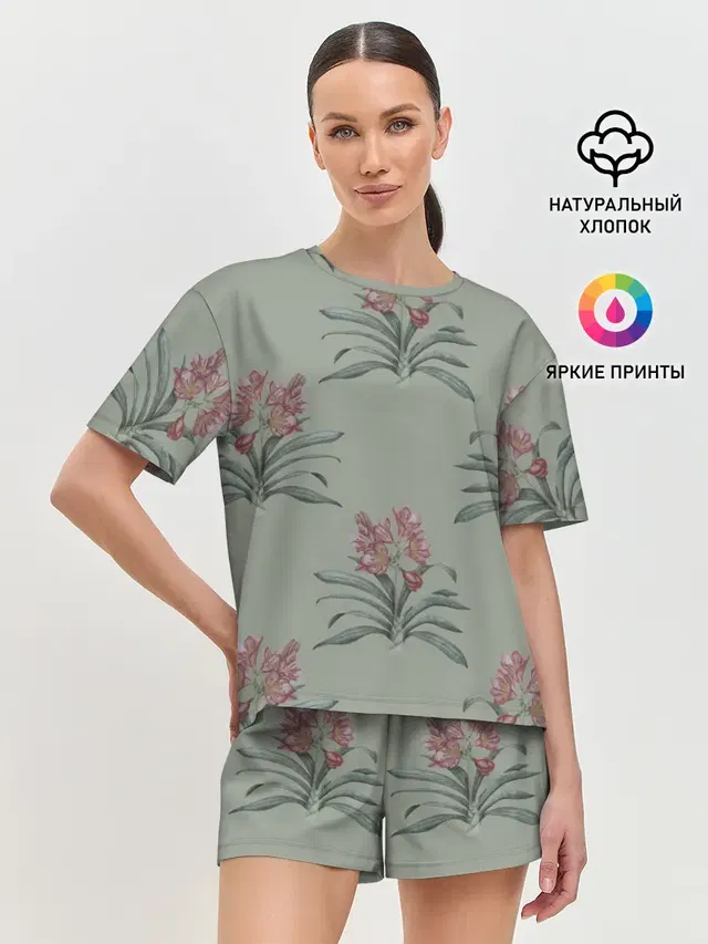 Женская пижама с шортами