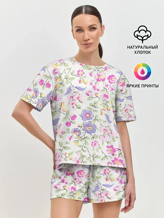 Женская пижама с шортами