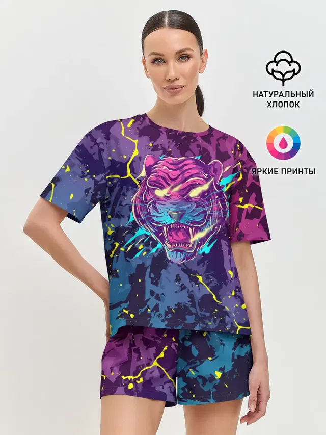 Женская пижама с шортами