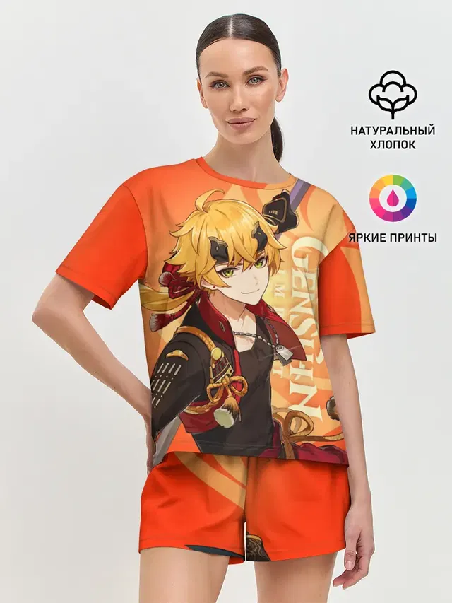 Женская пижама с шортами