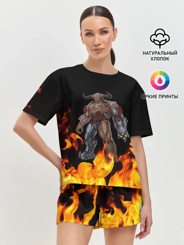 Женская пижама с шортами