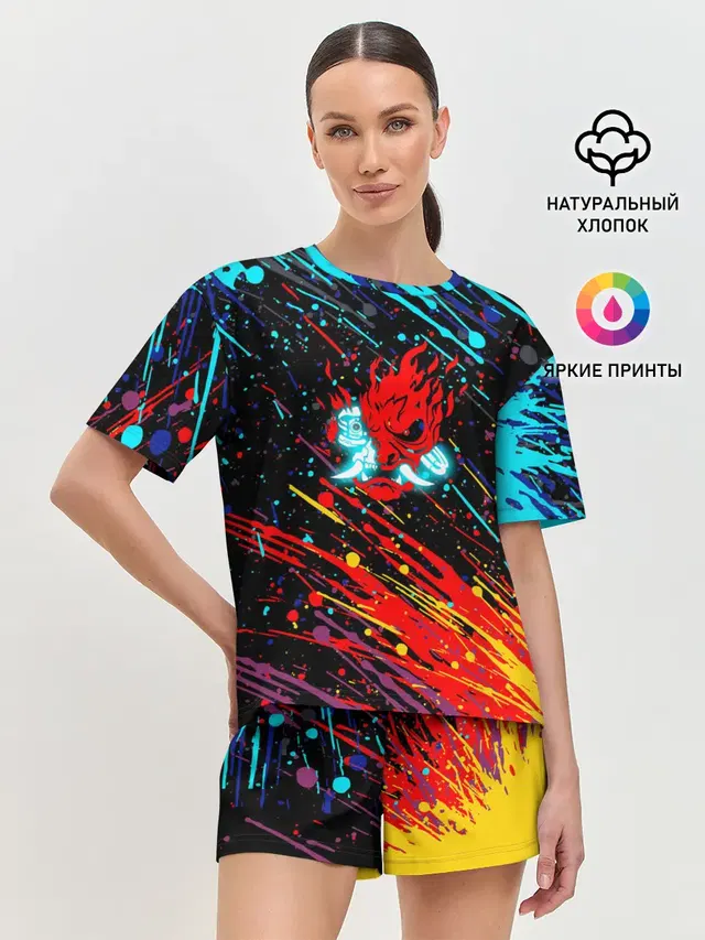 Женская пижама с шортами