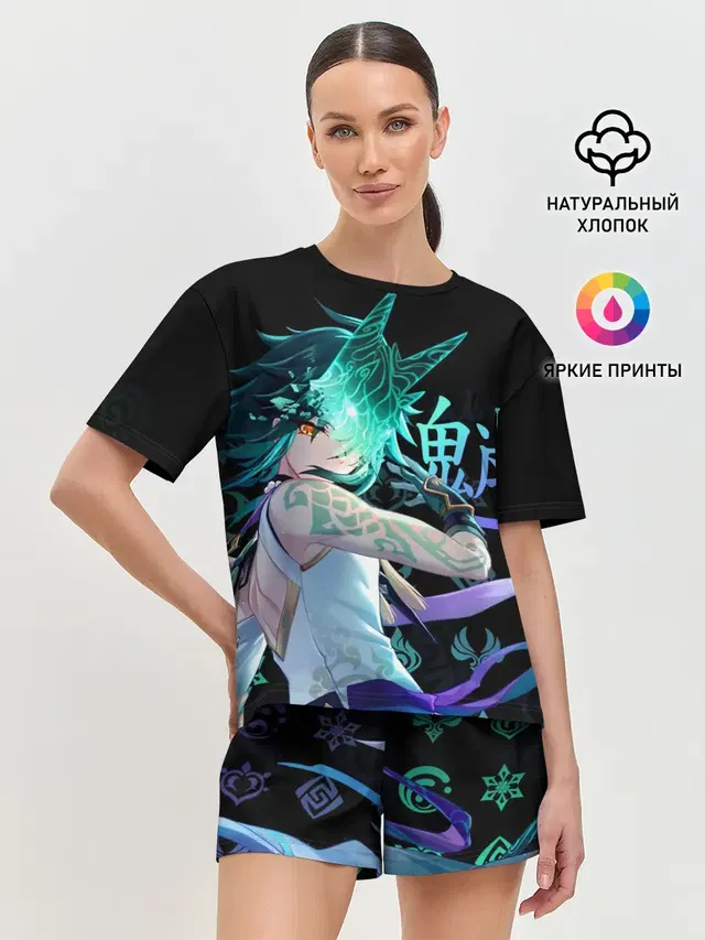 Женская пижама с шортами