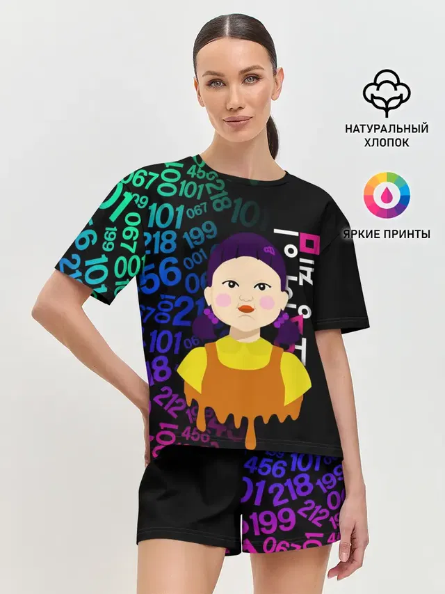 Женская пижама с шортами