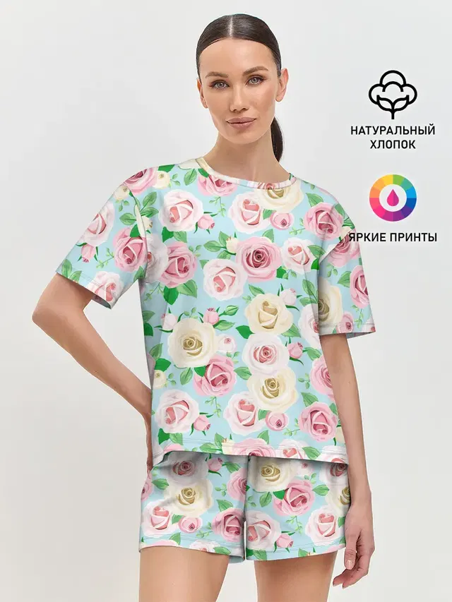 Женская пижама с шортами