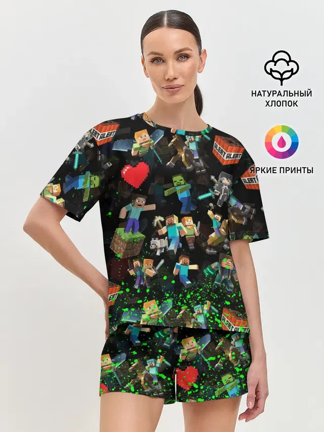 Женская пижама с шортами