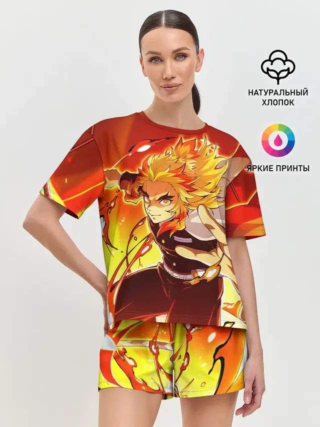 Женская пижама с шортами