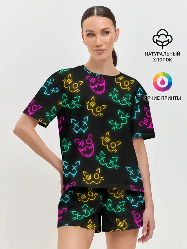 Женская пижама с шортами