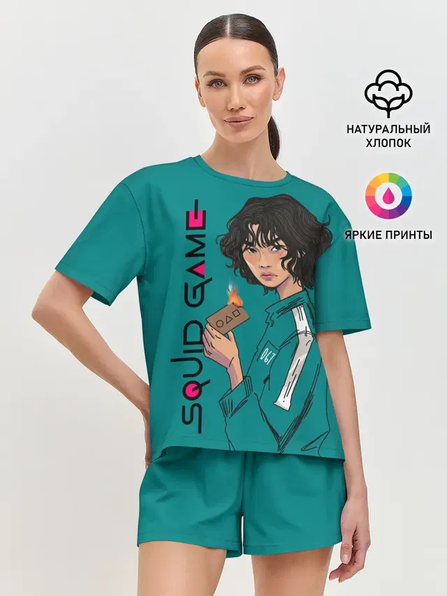 Женская пижама с шортами