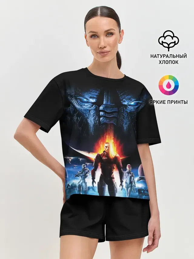 Женская пижама с шортами