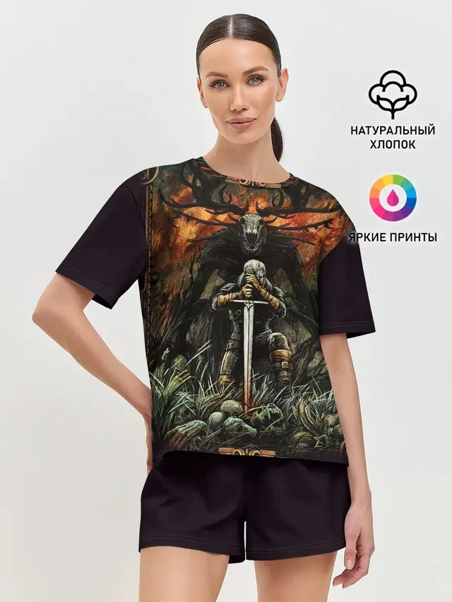 Женская пижама с шортами