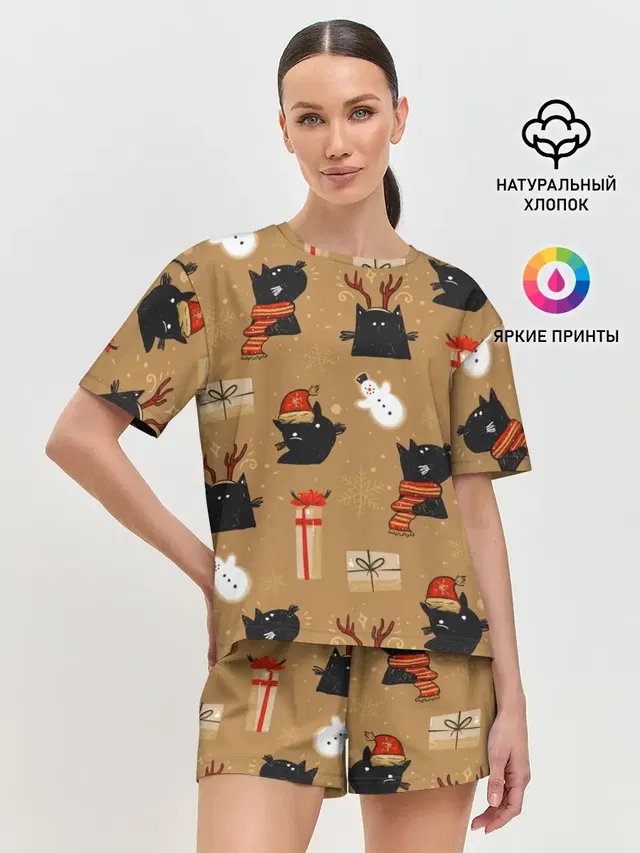 Женская пижама с шортами