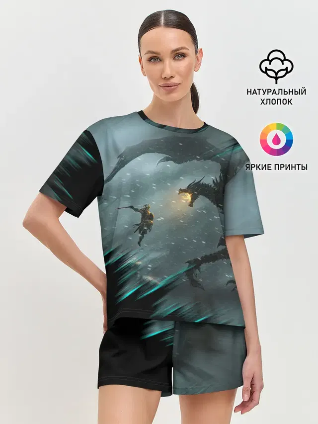 Женская пижама с шортами
