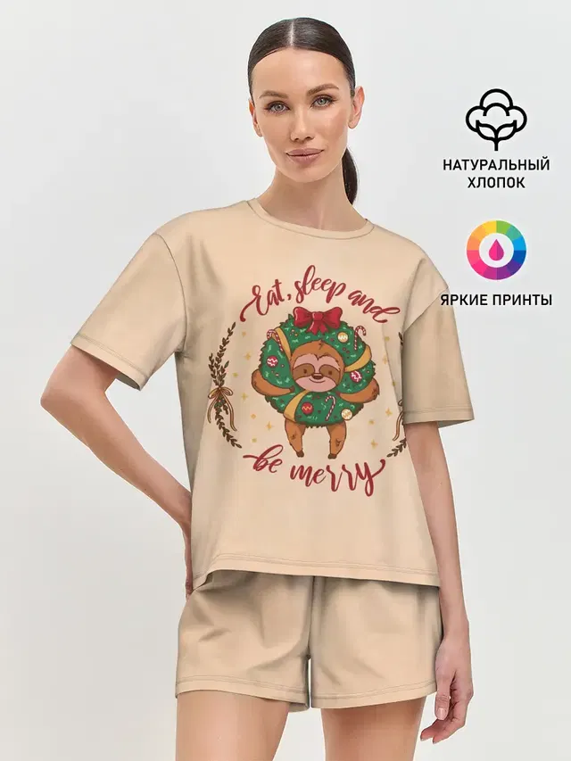 Женская пижама с шортами