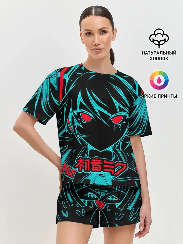 Женская пижама с шортами