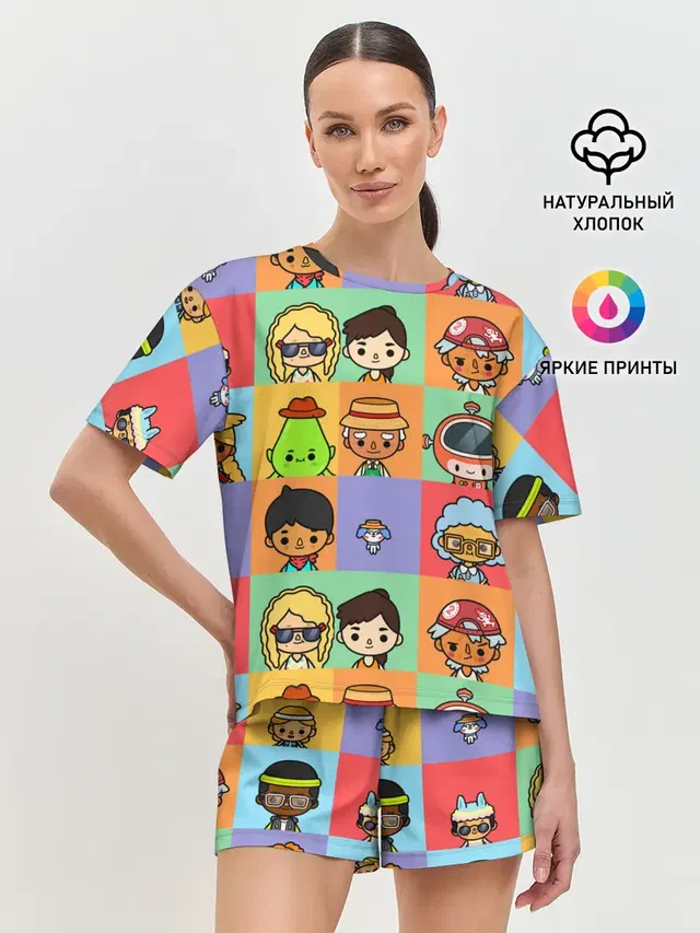 Женская пижама с шортами