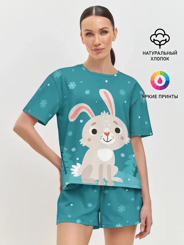 Женская пижама с шортами