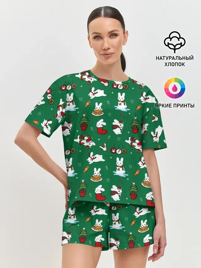 Женская пижама с шортами