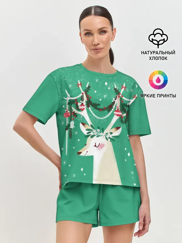 Женская пижама с шортами