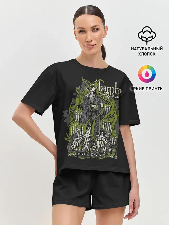 Женская пижама с шортами